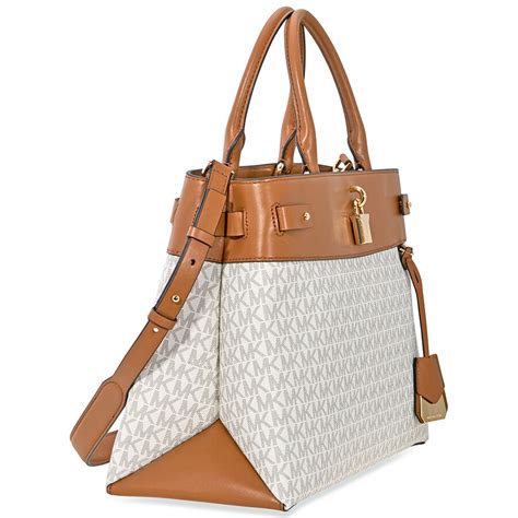 michael kors gramercy large|Michael Kors Gramercy Signature Satchel .